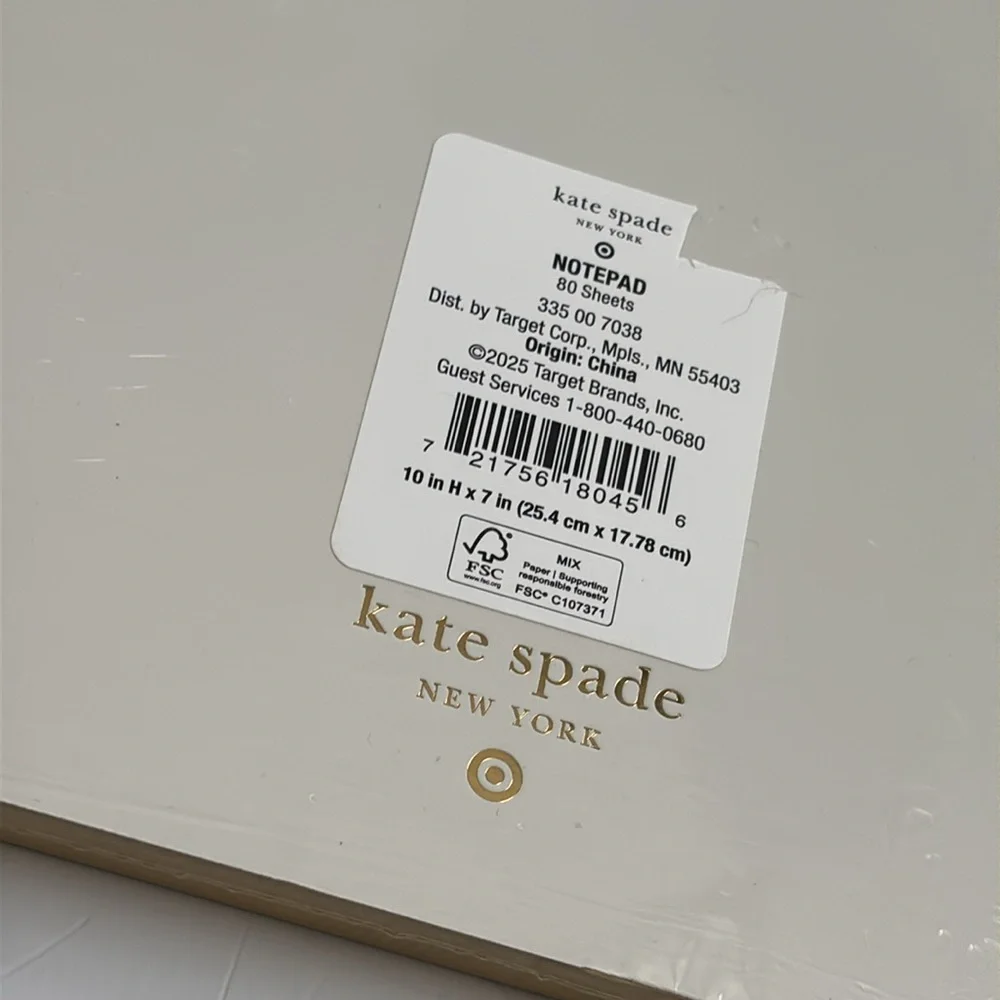 Kate Spade LIMITED EDITION x Target Undated Party Planning Notepad